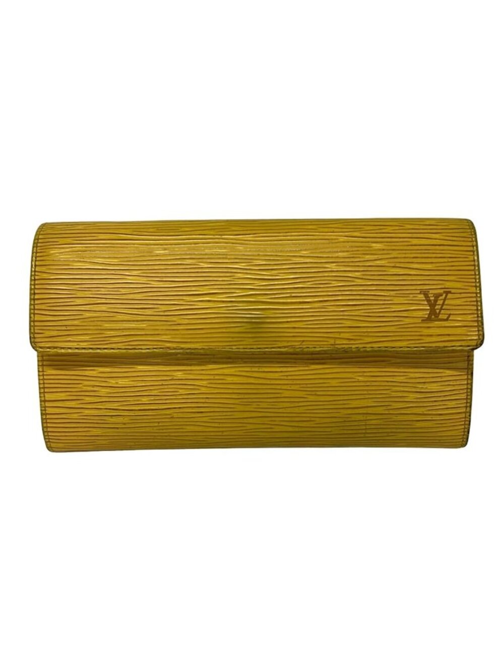 Louis Vuitton Wallet Epi Pochette Porte Monnaie Credit Jaune Leather Coin Purse